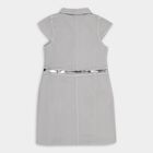 Girls' Frock, हल्का ग्रे, small image number null