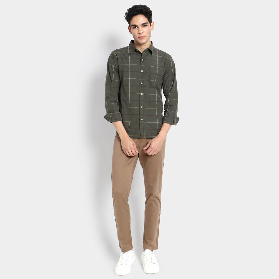 Men's Casual Shirt, ओलिव, large image number null