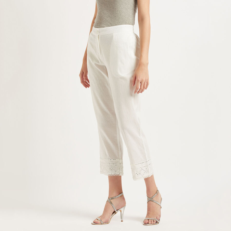 Cotton Palazzo, White, large image number null