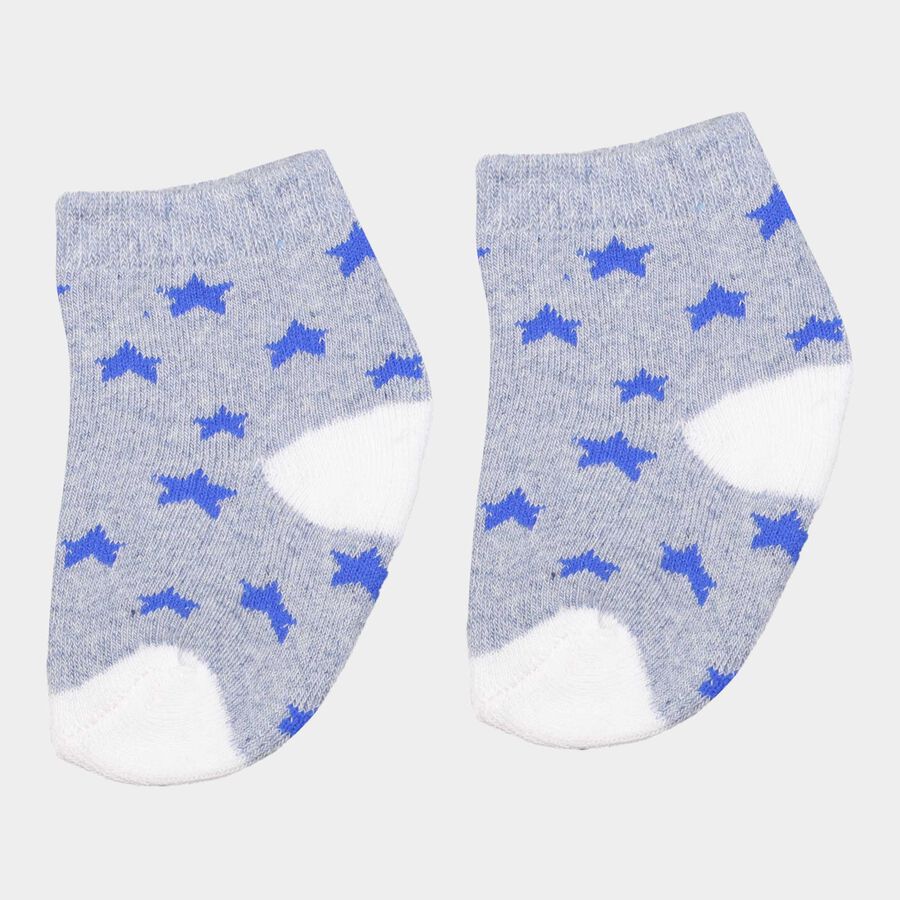 Infants Stripes Socks, Light Blue, large image number null