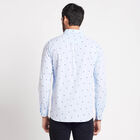 Cotton Printed Casual Shirt, Light Blue, small image number null