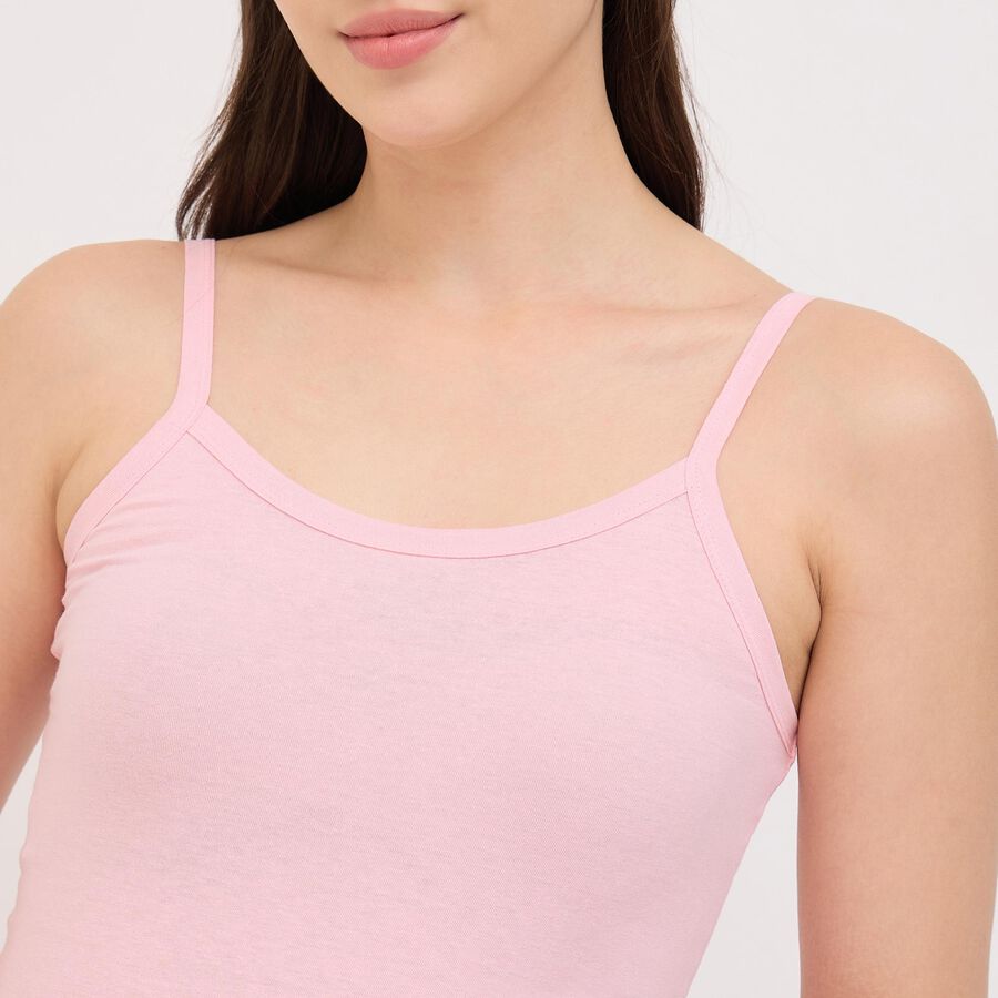 Ladies' 100% Cotton Basic Slips, Light Pink, large image number null