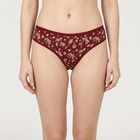 Women's Brown Regular Fit Floral Printed Panty, Brown, small