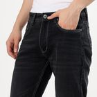 Men's Jet Black Slim Fit Jeans, Dark Grey, small