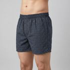 Men's Navy Blue Regular Fit Solid Boxers, Navy Blue, small