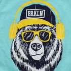 Boys' T-Shirt, एक्वा, small