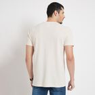 Men's Round Neck Half Sleeves T-Shirt , गहरा पीला, small
