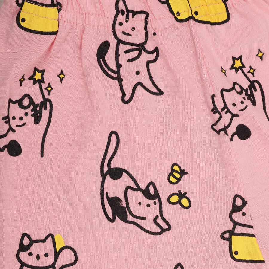 Girls' Pyjama , हल्का गुलाबी, large image number null