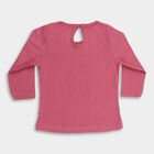 Infants' Dusty Rose Cotton Round Neck Casual T-Shirt, Purple, small image number null