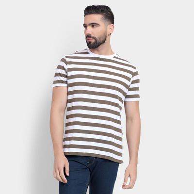 Men's Round Neck Half Sleeves T-Shirt 
