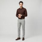 Men's Maroon Regular Fit Formal Shirt, Maroon, small