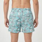 Men's Aqua Classic Fit Tropical Printed Boxers, Aqua, small