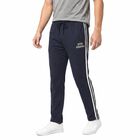 Men's Blue Regular Fit Side-Striped Track Pants, मध्यम नीला, small