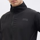 Men's Black High Neck Lightweight Jacket, काला, small image number null