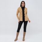 Women's Light Beige Classic Formal Blazer, गहरा पीला, small image number null