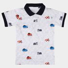 Boys' Half Sleeves T-Shirt, हल्का ग्रे, small