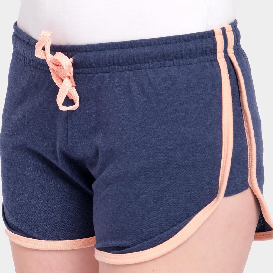 Ladies' Shorts, गहरा नीला, large image number null