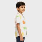 Boys Snow White Classic Casual Shirt, सफ़ेद, small