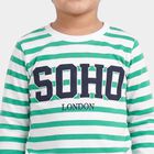 Boys Green Crew Neck Regular Boys T-Shirt, Light Green, small