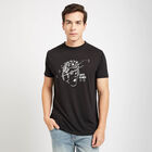 Round Neck T- Shirt, Black, small image number null