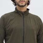 Men's Muted Olive Zip Athleisure Jacket, ओलिव, small image number null