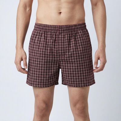 Men's Wine Regular Fit Boxers