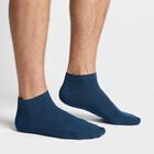 Men's Ankle Length Regular Fit Solid Pack of 3 Socks ( Black, Grey, Blue ), टील ब्लू, small