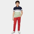 Boys Mint Green Crew Neck Graphic Printed T-Shirt, Light Green, small