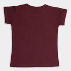 Girls' T-Shirt, वाइन, small image number null