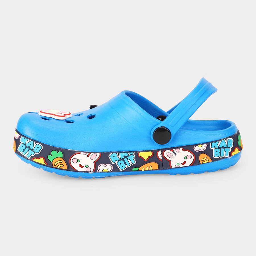 Girls' Blue Slingback Clogs Sandals, Blue, large