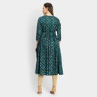 Ladies' Kurta, Teal Blue, small image number null