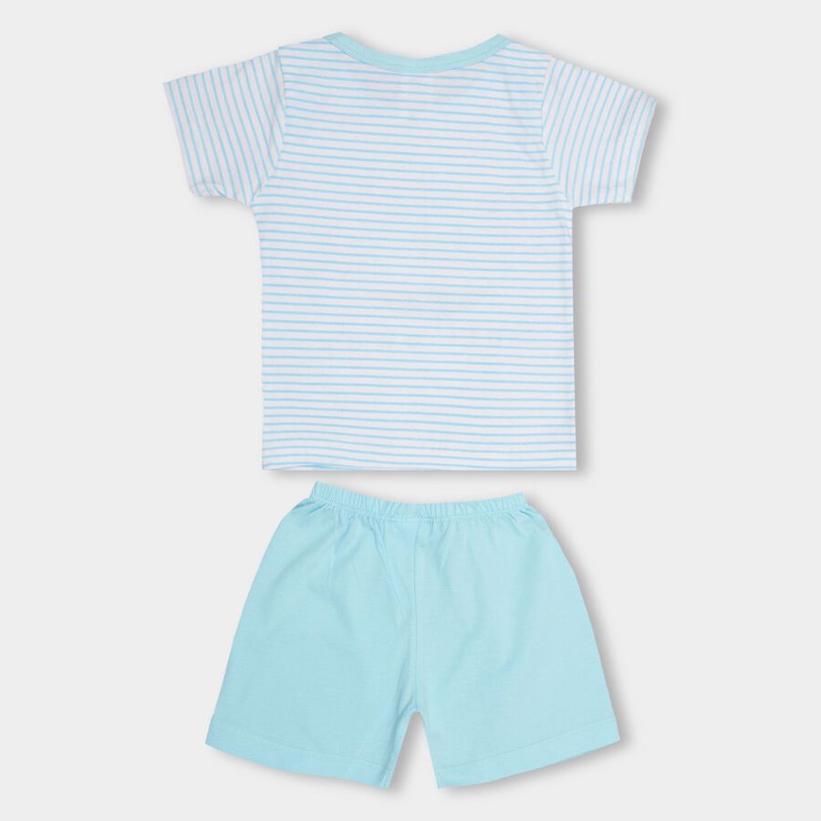 Infant Boys' 100% Cotton Baba Suit, Light Blue, large