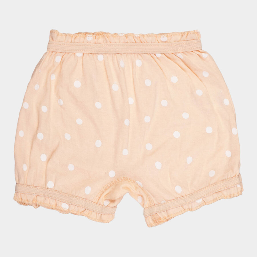 Girls Cotton Bloomer, Peach, large image number null