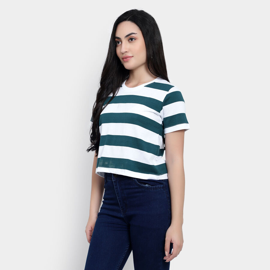 Round Neck T-Shirt, ओलिव, large image number null