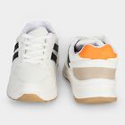 Women's White Lace-Up Low-Top Sneakers, सफ़ेद, small