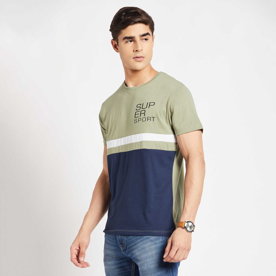 Round Neck T-Shirt, Light Green, large image number null