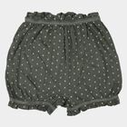 Girls' Light Green Regular Fit Ruffle Back Bloomers, Light Green, small