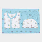 Infants Cotton Printed Baby Gift Set, Light Blue, small image number null