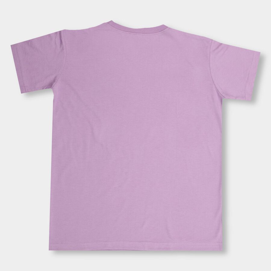 Boys' Half Sleeves T-Shirt, लाइलेक, large image number null
