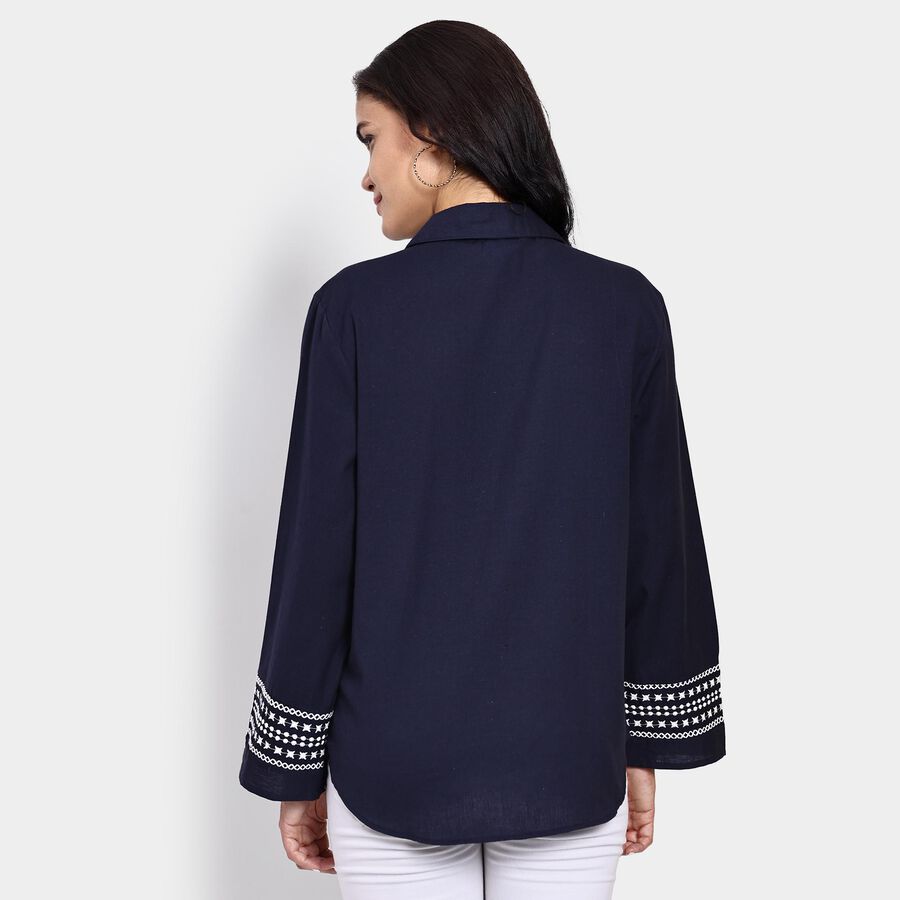 Ladies' Shirt , नेवी ब्लू, large image number null