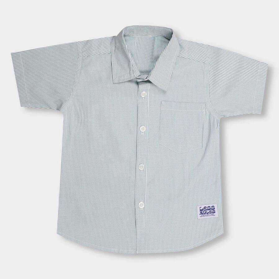 Boys' Casual Shirt , हल्का हरा, large image number null
