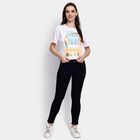 Ladies' 100% Cotton Crop  Top, Off White, small image number null