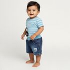 Infants' 100% Cotton Baba Suit, Mid Blue, small