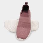 Women's Dusty Rose Pink Slip-On Casual Sneakers, गुलाबी, small
