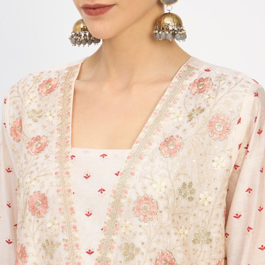 Ladies' Kurta , Off White, large image number null