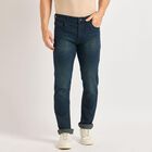 Men's Slim Fit Jeans , गहरा नीला, small image number null