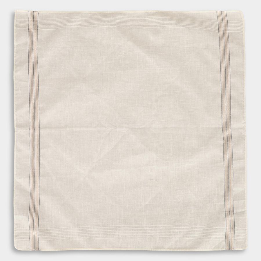 Men's Assorted Colors Striped Pack of 3 Handkerchief, एक्वा, large