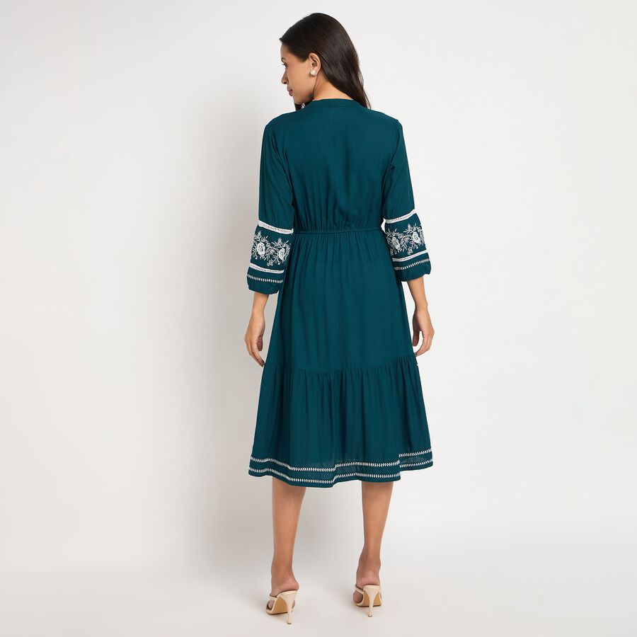 Ladies' Dress, Teal Blue, large image number null