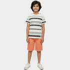 Boys' Light Green Crew Neck Graphic Printed T-Shirt, हल्का हरा, small