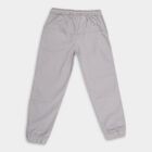 Boys' 100% Cotton Trousers, Light Grey, small image number null